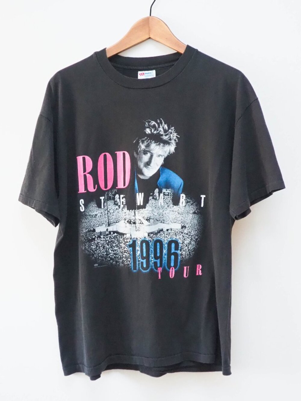 Rod Stewart Tour T Shirt - 1996 - In the Round Tour Shirt - VTG Rod Stewart